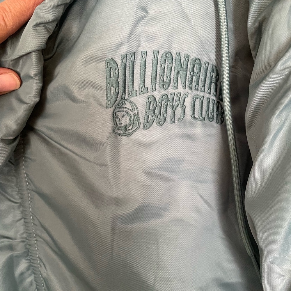 Billionaire Boys Club Blue Bomber Jacket with Fur Trim - Picture 6 of 13